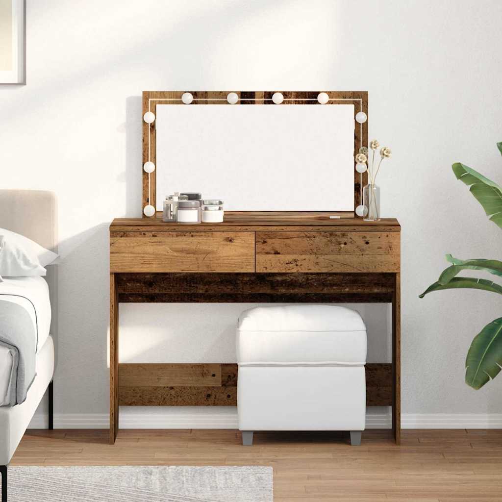 Sminkebord Gammelt tre 100 x 40 x 120 cm Konstruert tre