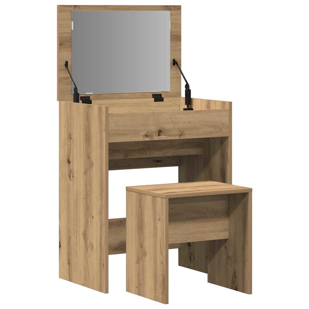 Speilbord 2 pcs artisan eik 60 x 40 x 75 cm Konstruert tre