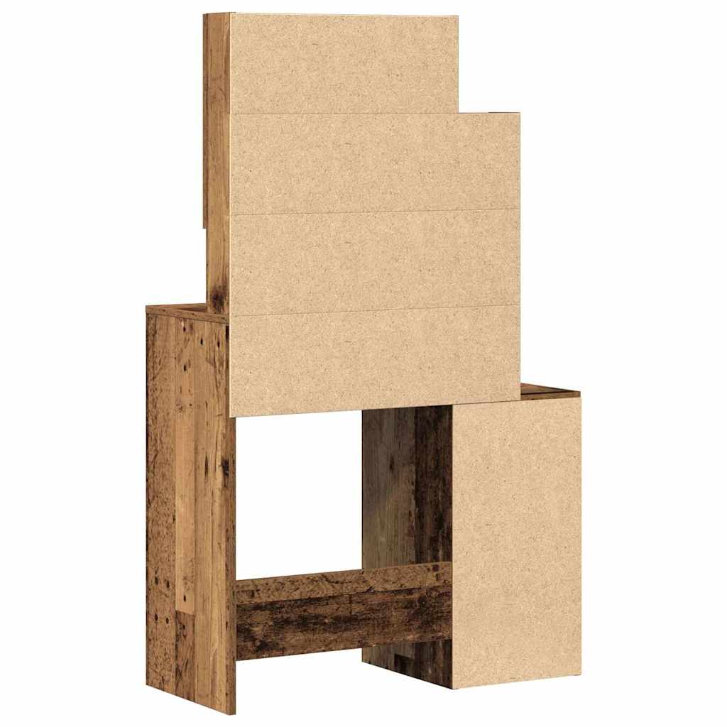 Sminkebord med dør Gammelt tre 80 x 35 x 132 cm Konstruert tre