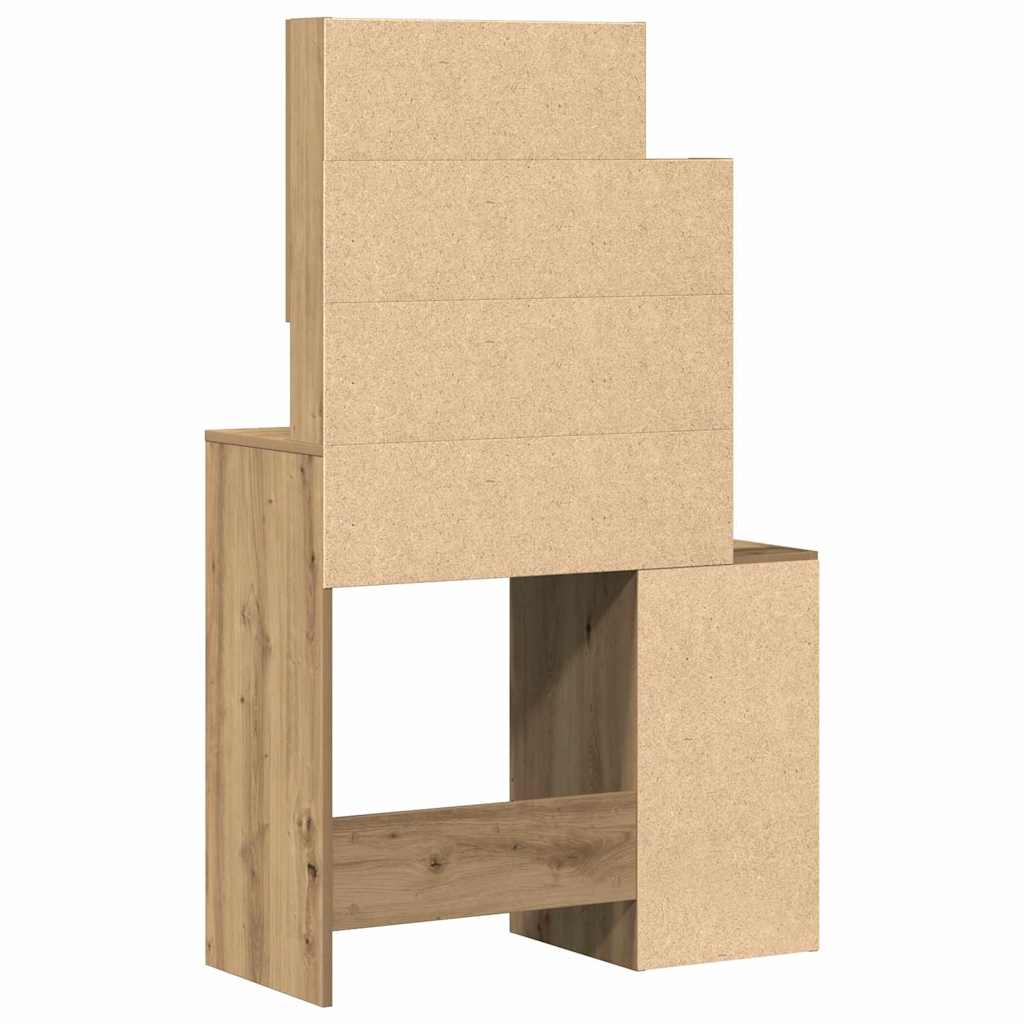 Sminkebord med dør Artisan Eik 80 x 35 x 132 cm Konstruert tre
