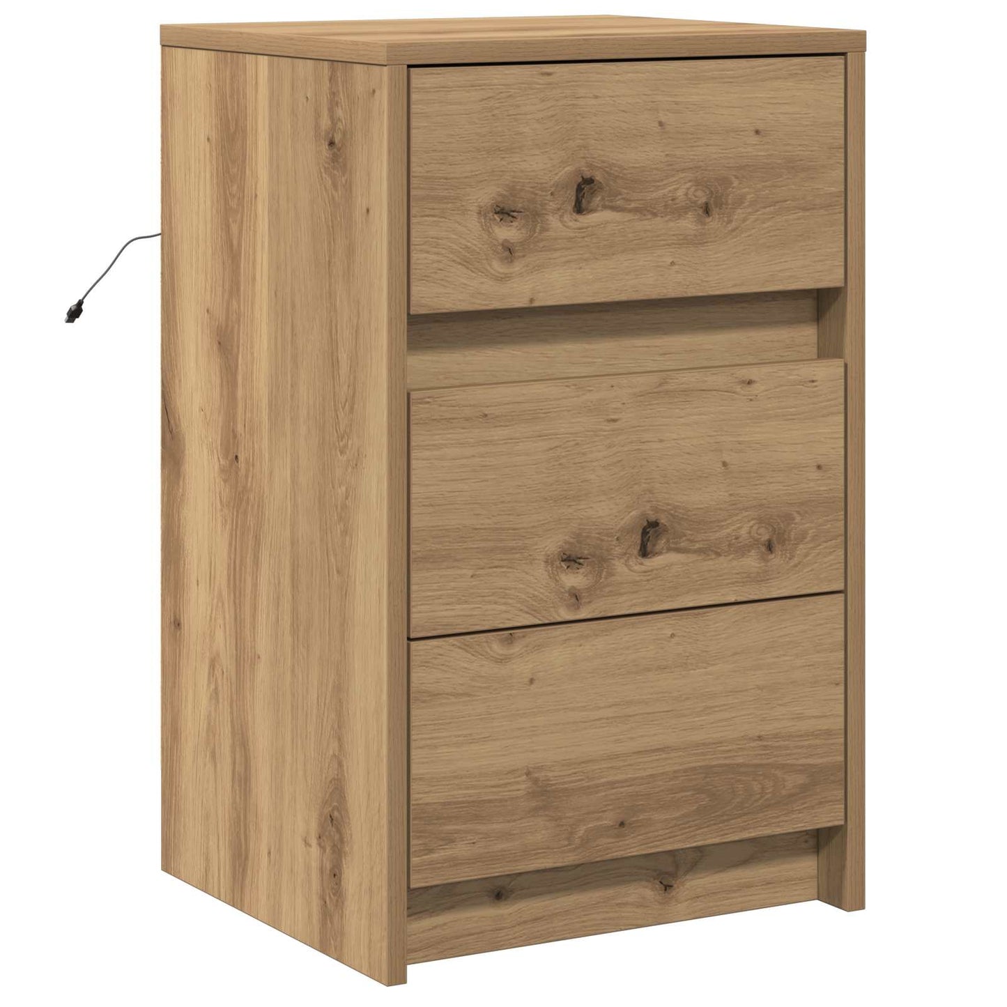 Nattbordskap Artisan Eik 38 x 34 x 61 cm Konstruert tre