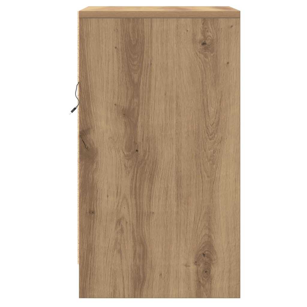 Nattbordskap Artisan Eik 38 x 34 x 61 cm Konstruert tre