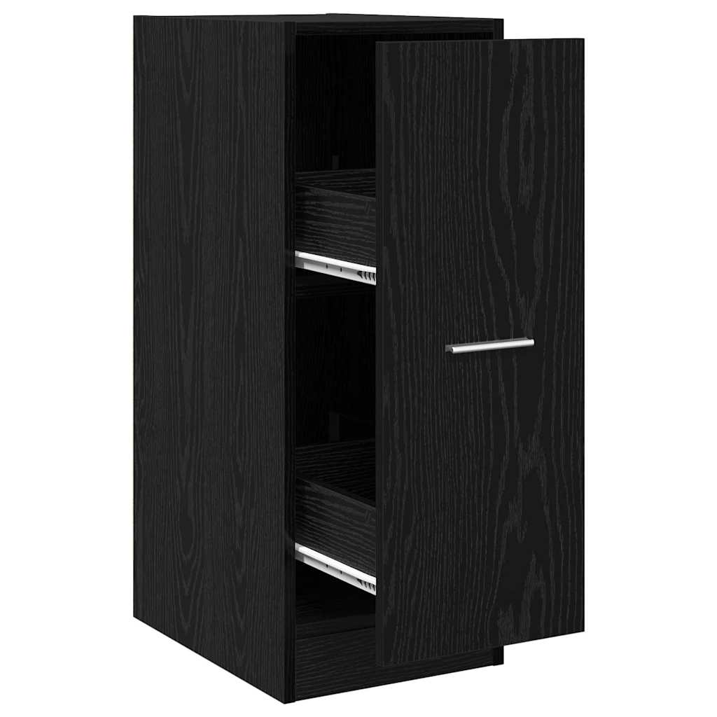 Apotekskap Svart eik 30 x 41 x 77,5 cm Konstruert tre