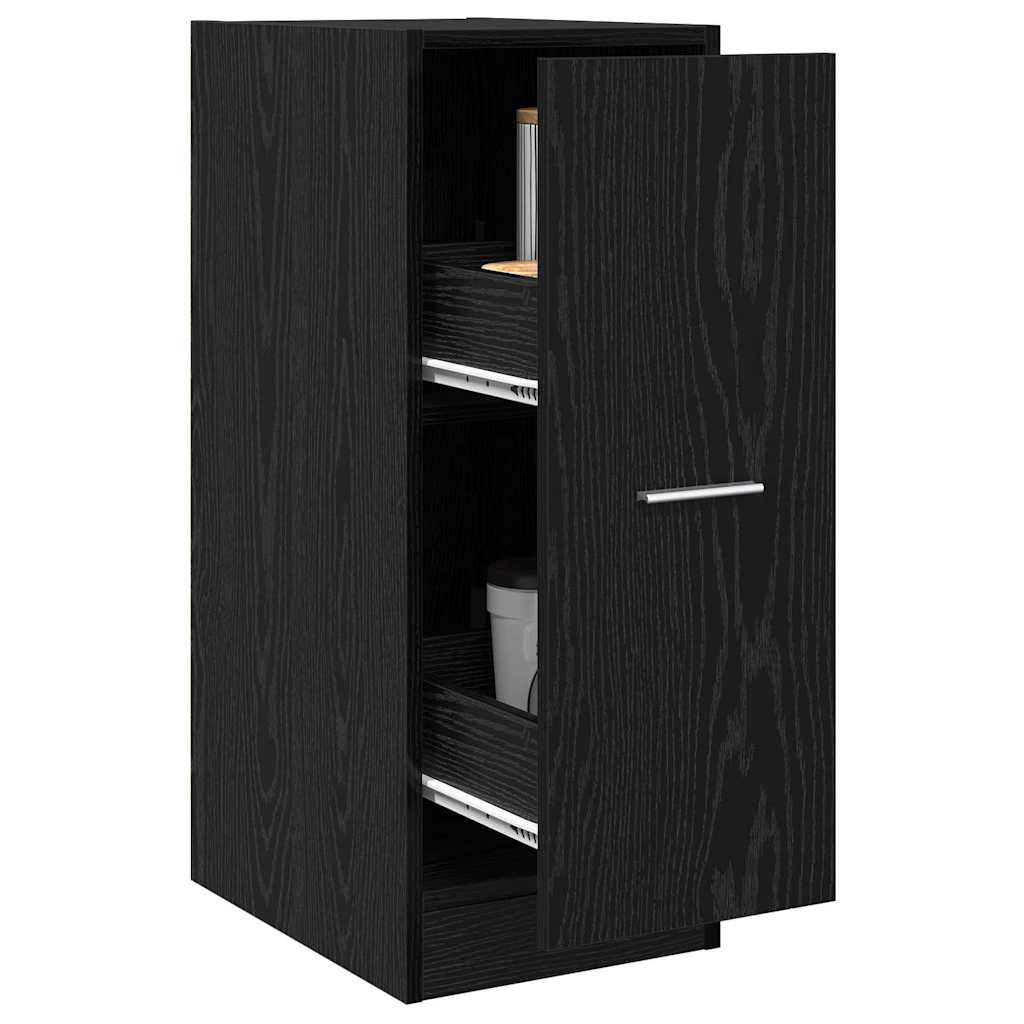Apotekskap Svart eik 30 x 41 x 77,5 cm Konstruert tre