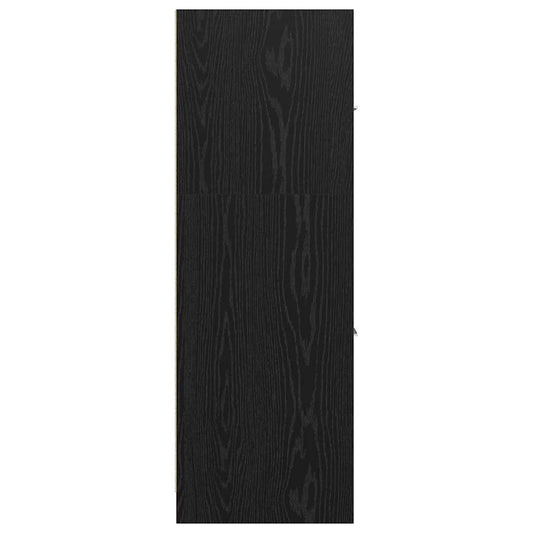 Apotekskap Svart eik 30 x 41 x 118 cm Konstruert tre