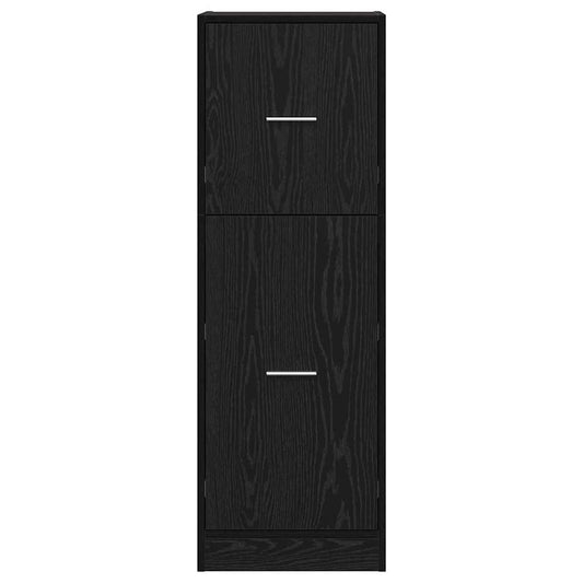 Apotekskap Svart eik 40 x 41 x 118 cm Konstruert tre