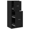 Apotekskap Svart eik 40 x 41 x 118 cm Konstruert tre