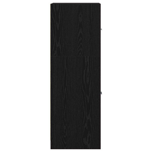 Apotekskap Svart eik 40 x 41 x 118 cm Konstruert tre