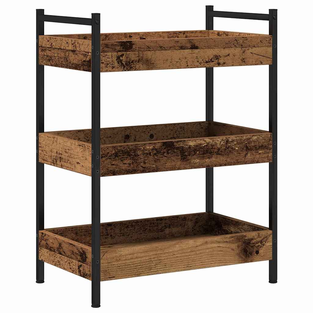 Kjøkkenvogn Gammelt tre 50 x 30 x 70 cm Konstruert tre