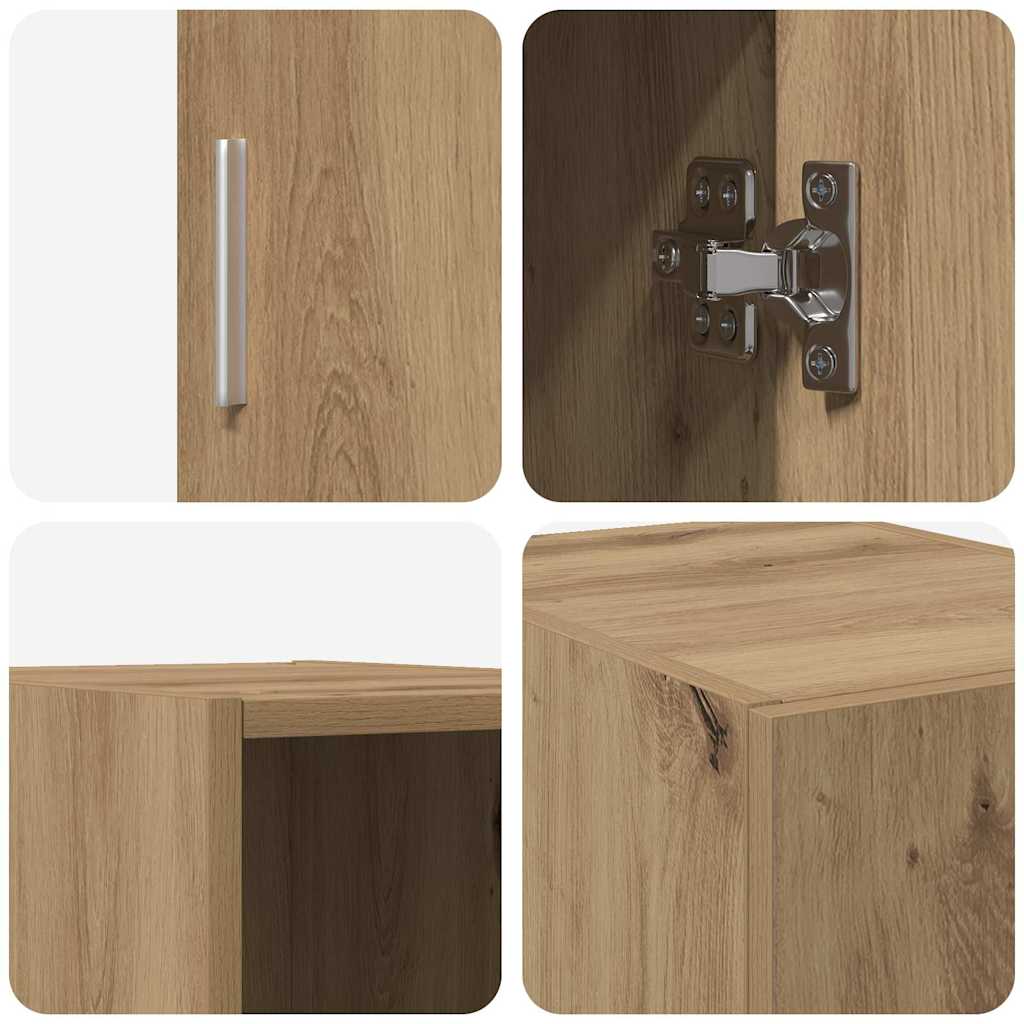 Vegghengt skap Artisan Eik 30 x 42,5 x 39,5 cm Konstruert tre