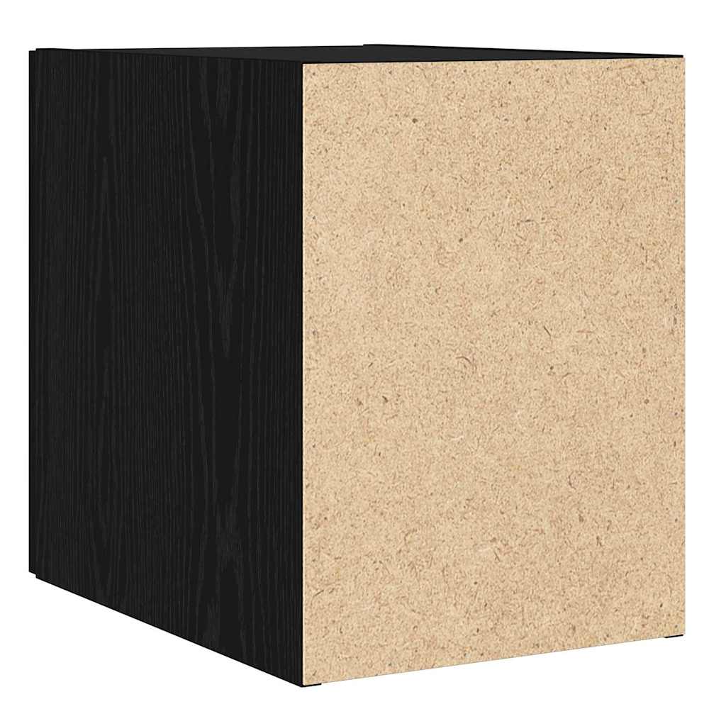 Veggskap Veggmontert Svart eik 30 x 42.5 x 40 cm Konstruert tre