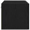 Veggskap Veggmontert Svart eik 70 x 42.5 x 40 cm Konstruert tre