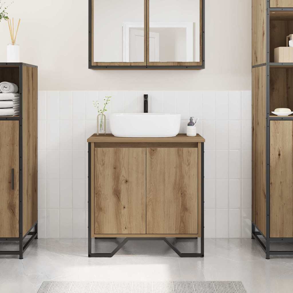 Sink Cabinet med dør Artisan Eik 60 x 35 x 60 cm Konstruert tre