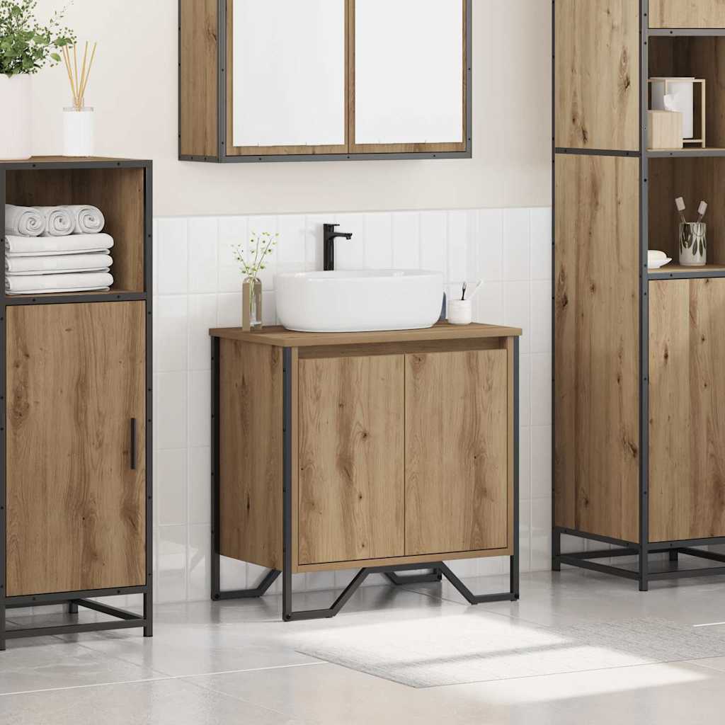 Sink Cabinet med dør Artisan Eik 60 x 35 x 60 cm Konstruert tre