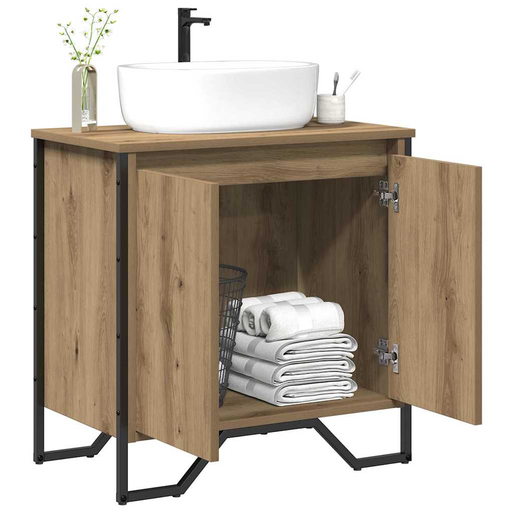 Sink Cabinet med dør Artisan Eik 60 x 35 x 60 cm Konstruert tre