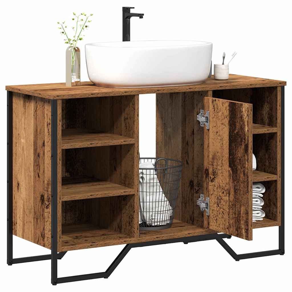Baderomsvaskeskap Gamle tre 91 x 35 x 60 cm Konstruert tre