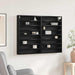 Visningsskap Svart Eik 100 x 8,5 x 75 cm Konstruert tre