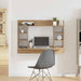 Veggmontert skrivebord med hylle artisan eik 105 x 48 x 75 cm