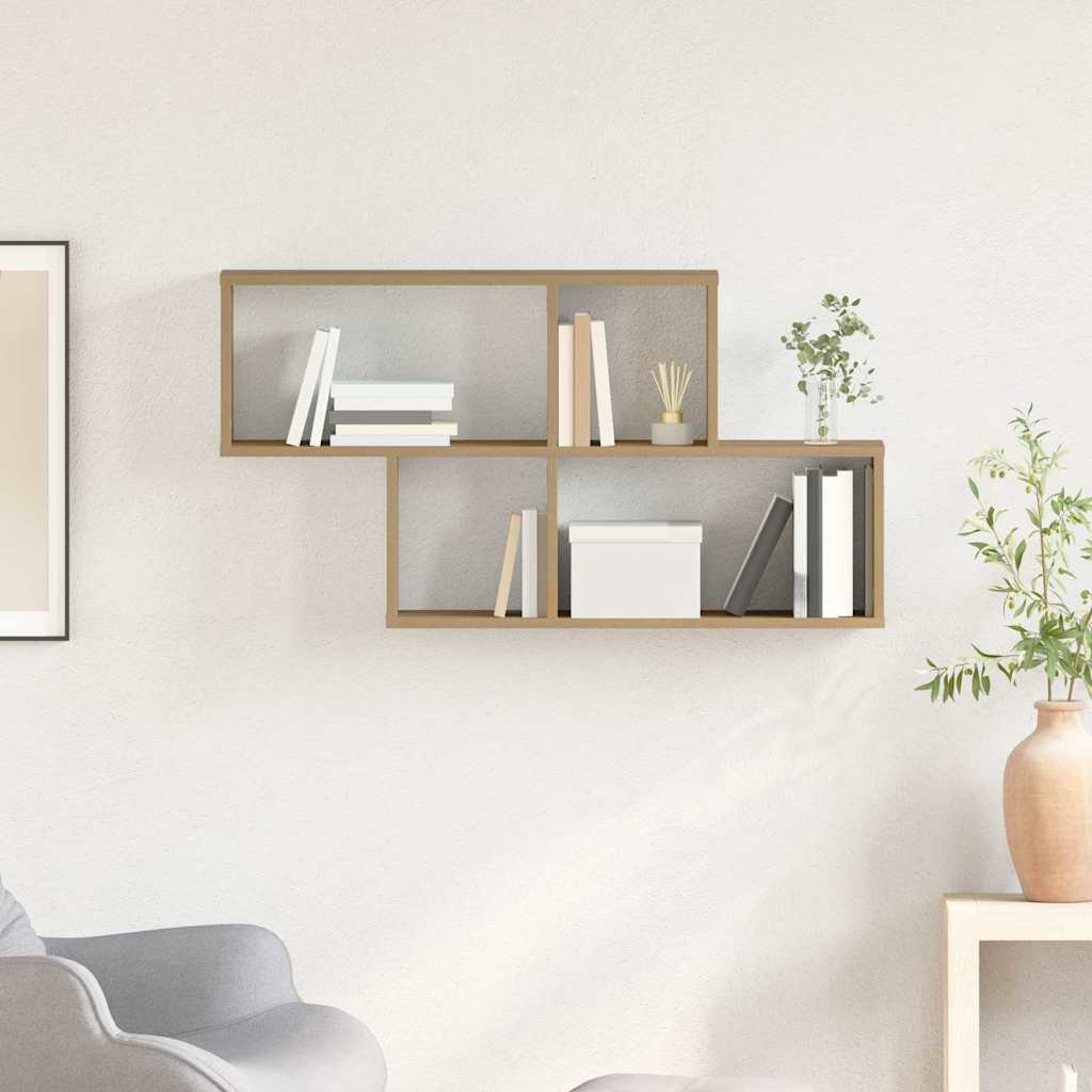 Vegghylle med hylle Veggmontert Annet med lagring artisan eik