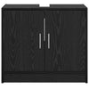 Sink Cabinet med dør Svart Eik 63 x 29 x 55 cm Konstruert tre