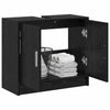 Sink Cabinet med dør Svart Eik 63 x 29 x 55 cm Konstruert tre