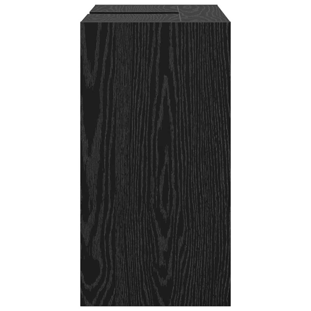 Baderomsskap med dør Svart Eik 63 x 29 x 55 cm Konstruert tre