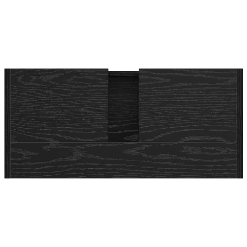 Sink Cabinet med dør Svart Eik 63 x 29 x 55 cm Konstruert tre