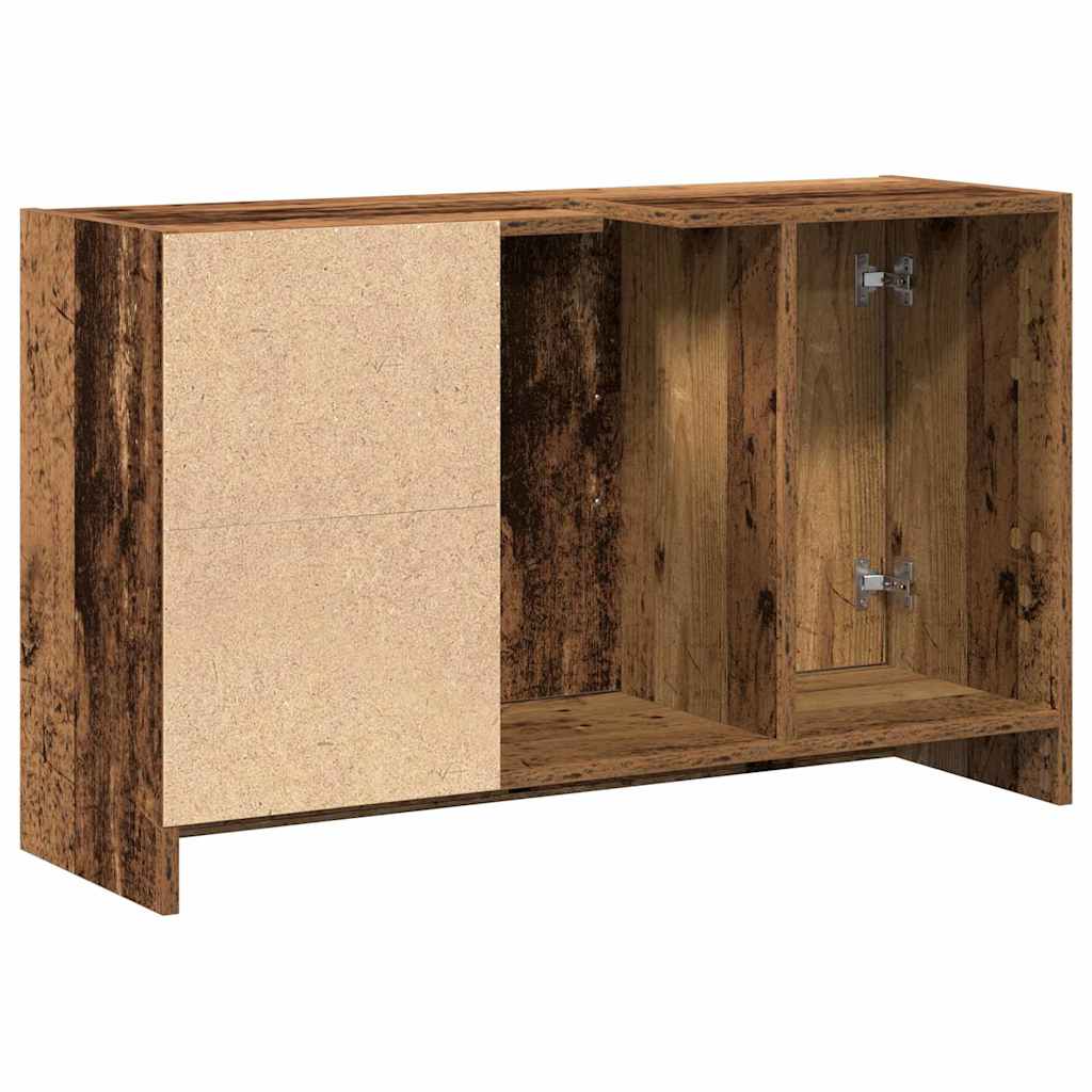 Baderomsskap med hylle Gamle tre 90 x 29 x 55 cm Konstruert tre