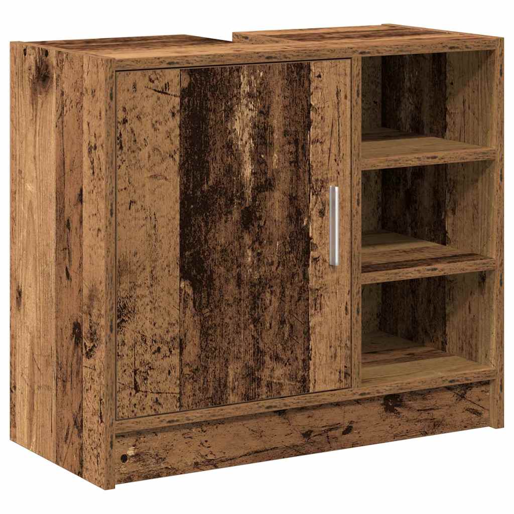 Baderomsskap med hylle Gamle tre 63 x 29 x 55 cm Konstruert tre