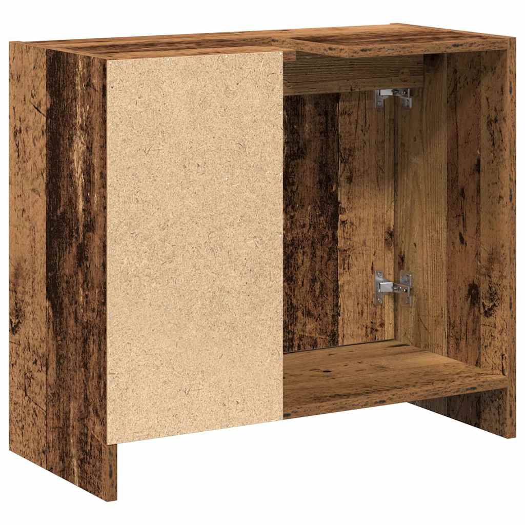 Baderomsskap med hylle Gamle tre 63 x 29 x 55 cm Konstruert tre