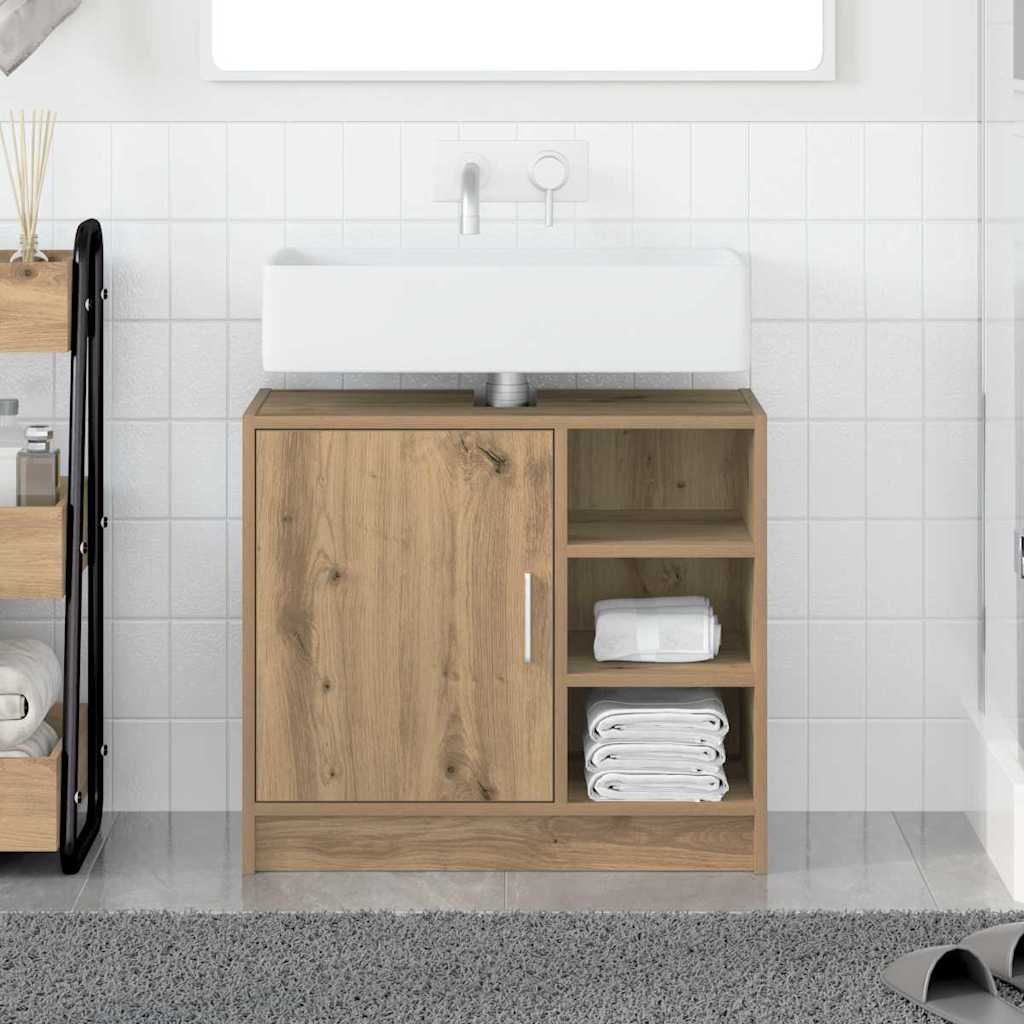 Vaskeskap med dør Artisan Eik 63 x 29 x 55 cm Konstruert tre