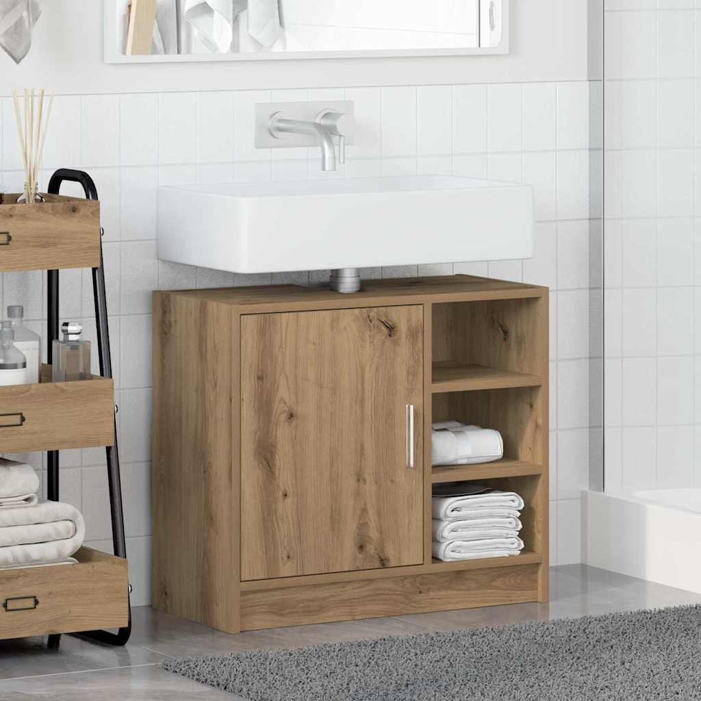 Vaskeskap med dør Artisan Eik 63 x 29 x 55 cm Konstruert tre