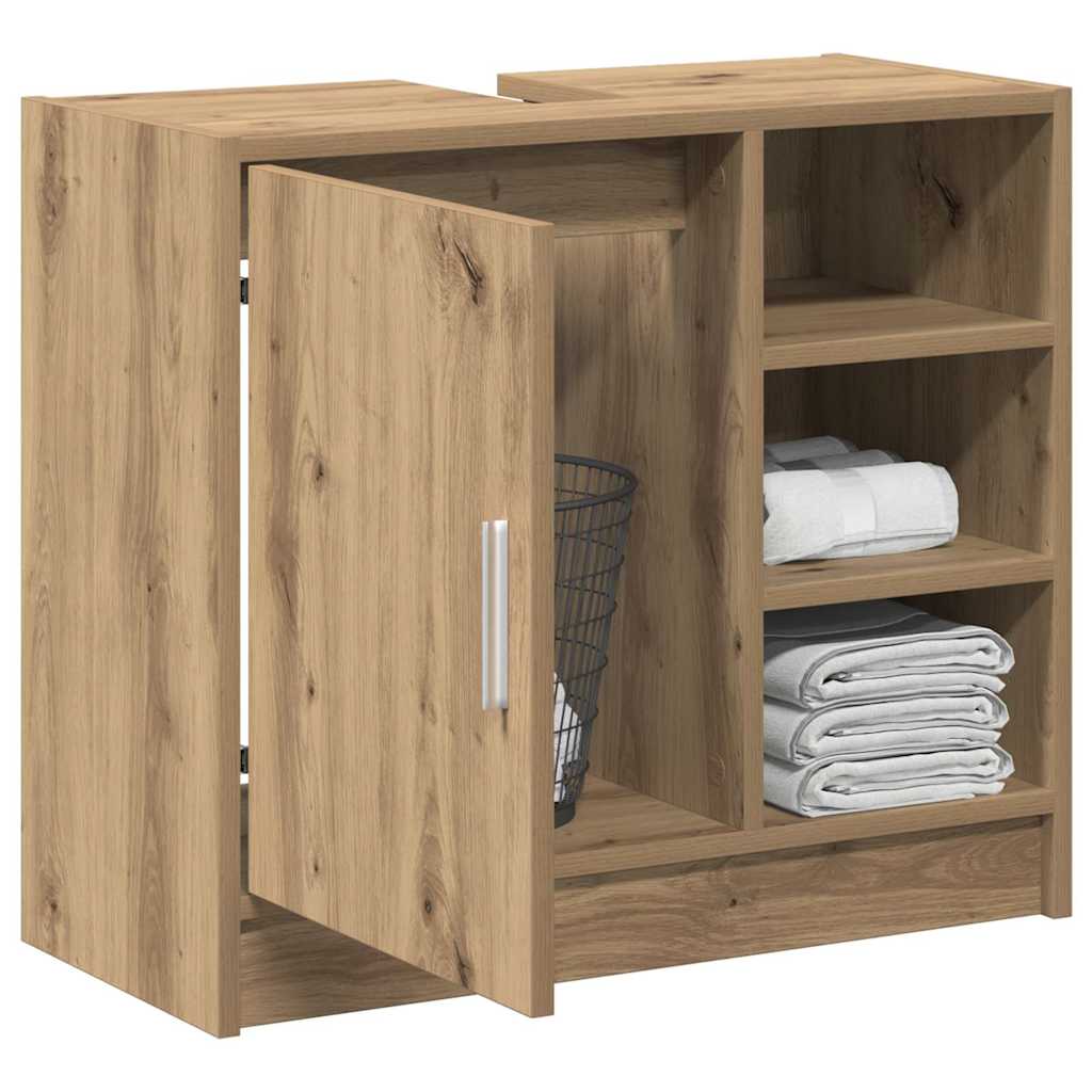 Vaskeskap med dør Artisan Eik 63 x 29 x 55 cm Konstruert tre