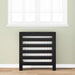 Radiator Deksel Svart Eik 78 x 20 x 82 cm Konstruert tre