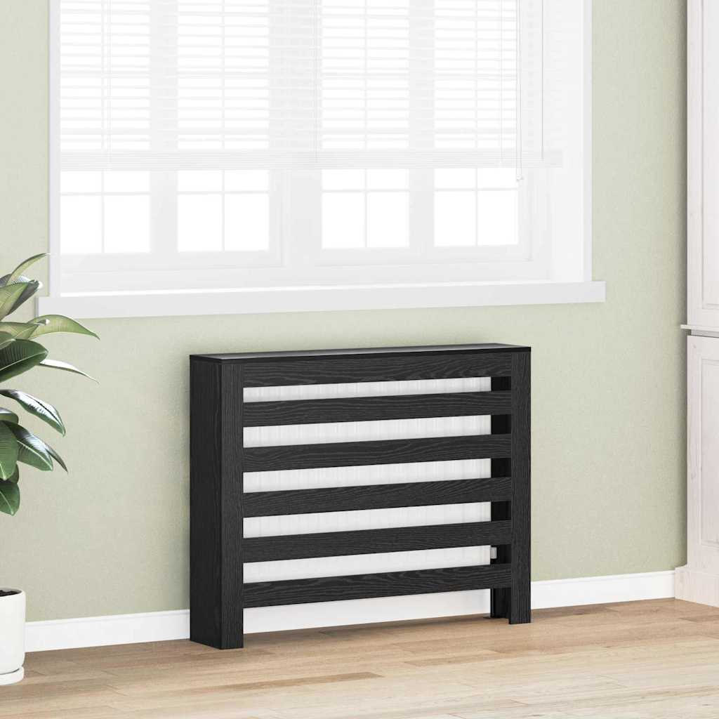 Radiator Deksel Svart Eik 104 x 20 x 82 cm Konstruert tre