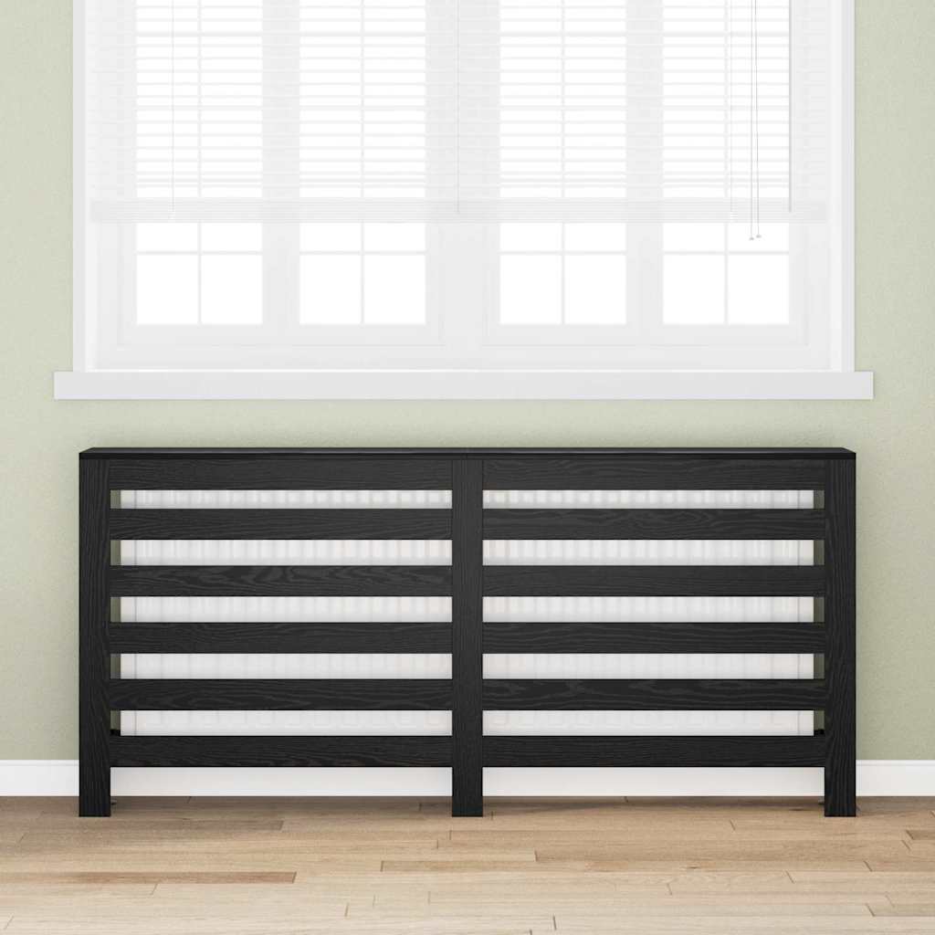 Radiator Deksel Svart Eik 175 x 20 x 82 cm Konstruert tre