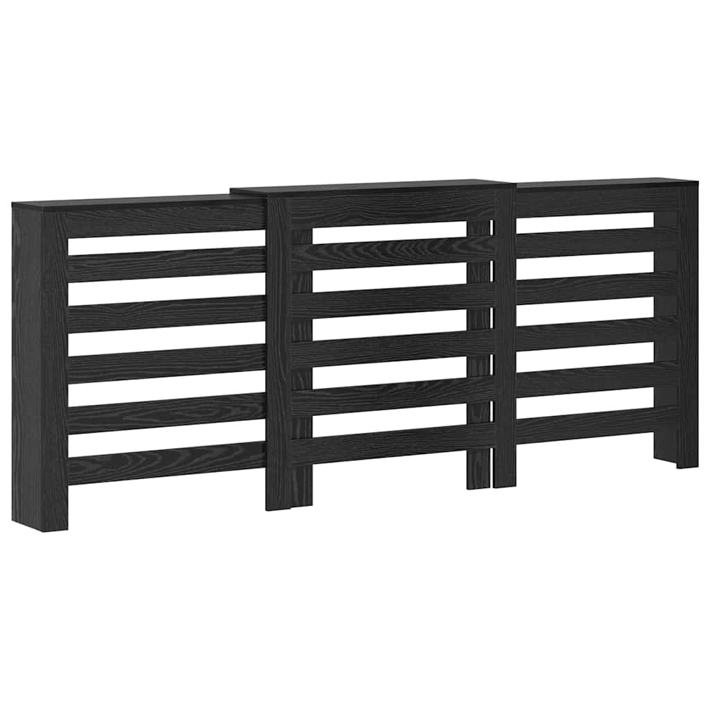 Radiator Deksel Svart Eik 205 x 21,5 x 83,5 cm Konstruert tre