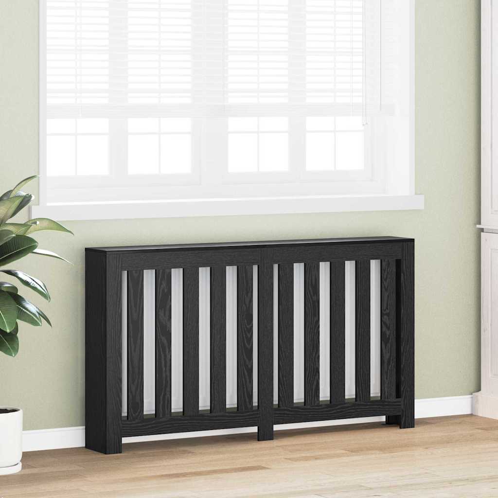 Radiator Deksel Svart Eik 149 x 20 x 82 cm Konstruert tre