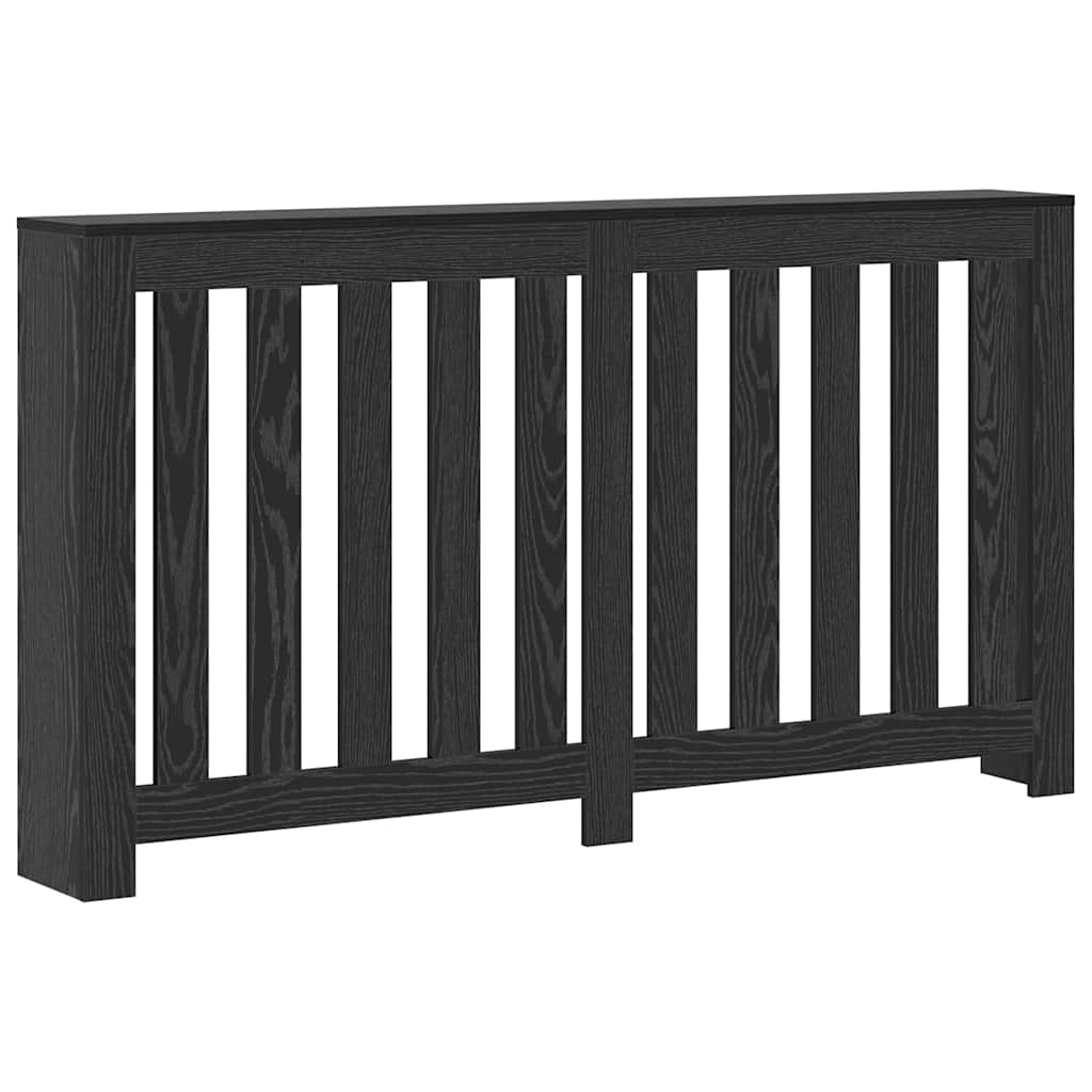 Radiator Deksel Svart Eik 149 x 20 x 82 cm Konstruert tre