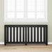 Radiator Deksel Svart Eik 175 x 20 x 82 cm Konstruert tre