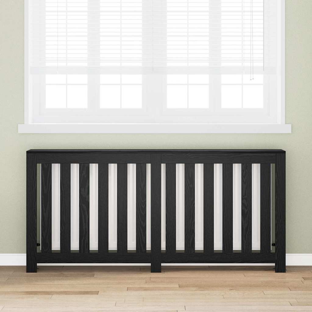 Radiator Deksel Svart Eik 175 x 20 x 82 cm Konstruert tre