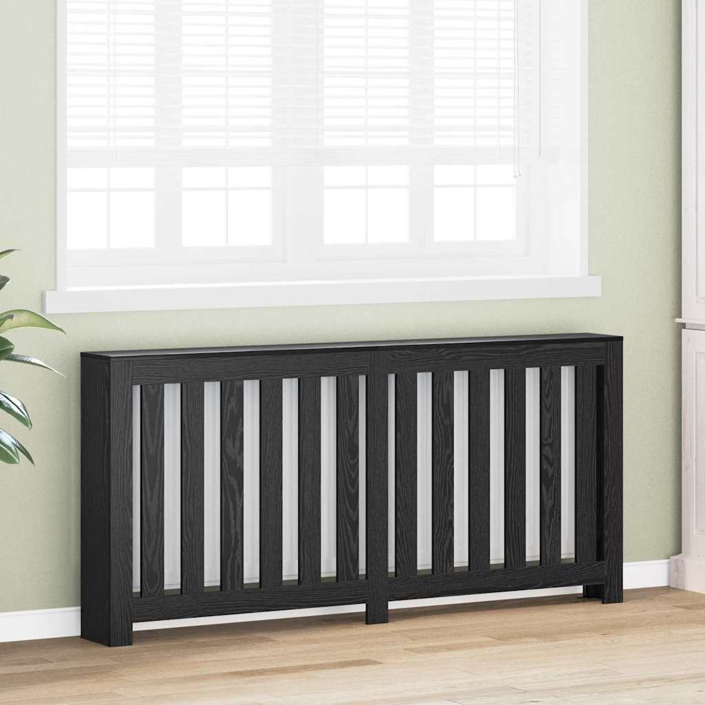 Radiator Deksel Svart Eik 175 x 20 x 82 cm Konstruert tre