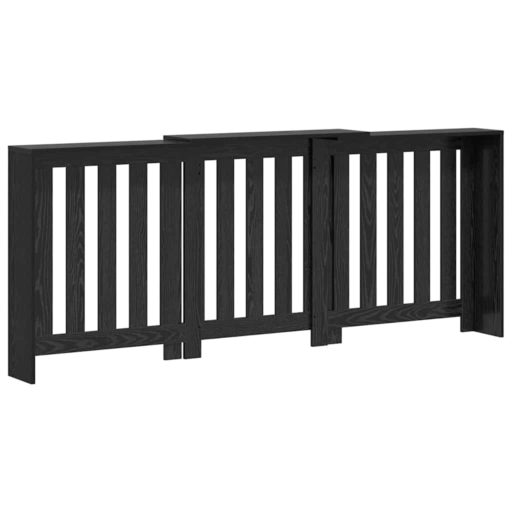 Radiator Deksel Svart Eik 205 x 21,5 x 83,5 cm Konstruert tre