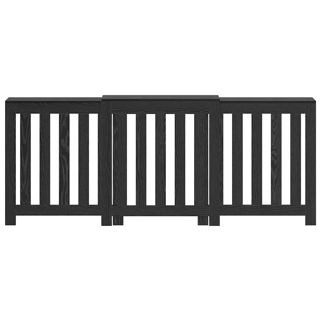 Radiator Deksel Svart Eik 205 x 21,5 x 83,5 cm Konstruert tre
