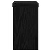 Planteholder 2 pcs Svart eik 10 x 10 x 18 cm Konstruert tre