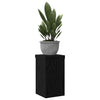 Planteholder 2 pcs Svart eik 10 x 10 x 18 cm Konstruert tre