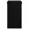Planteholder 2 pcs Svart eik 10 x 10 x 18 cm Konstruert tre