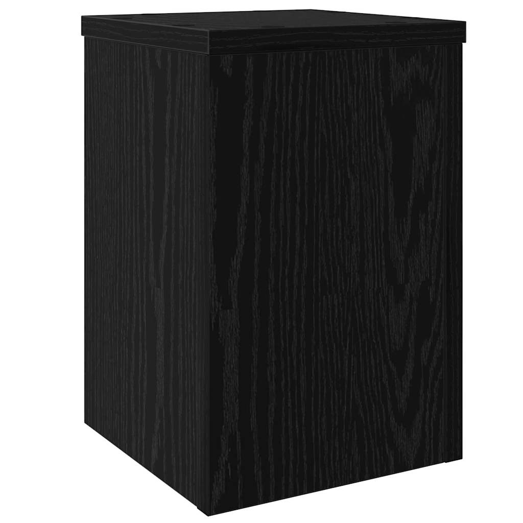 Planteholder 2 pcs Svart Eik 20 x 20 x 30 cm Konstruert tre