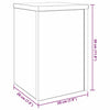 Planteholder 2 pcs Svart eik 20 x 20 x 30 cm Konstruert tre