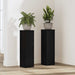 Planteholder 2 pcs Svart Eik 17 x 17 x 60 cm Konstruert tre